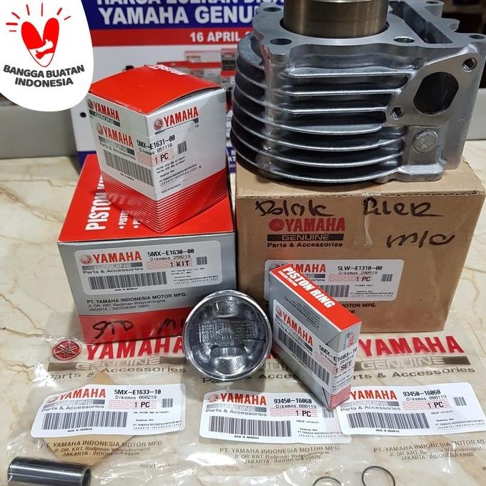 SALE BLOK SEHER BORING PISTON KIT NOUVO MIO SMILE SPORTY ASLI ORI YAMAHA Termurah