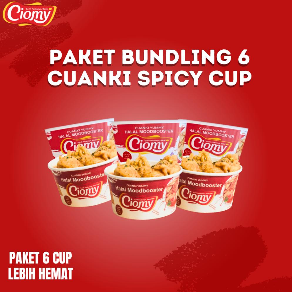 

Media Ciomy Cuanki Chiken Spicy Cup Viral Kereta Api Paket Bundling 6 MD003