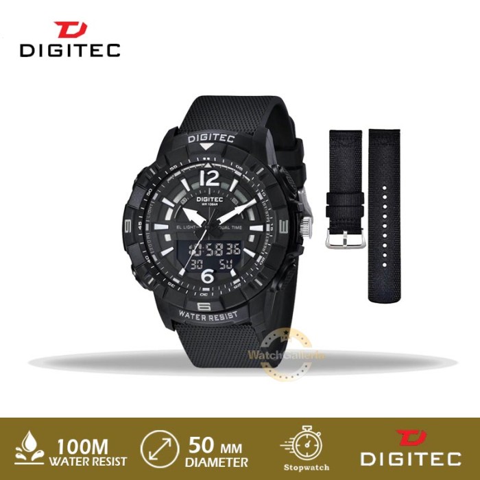 ✅New Ori Jam Tangan Digitec Extra Strap Da2130T Da-2130T Da-2130T Bkw-4B Diskon
