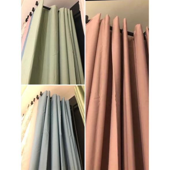 Toko bunda Informa gorden Marshmallow polos /set Curtain informa 210x240 TBH001