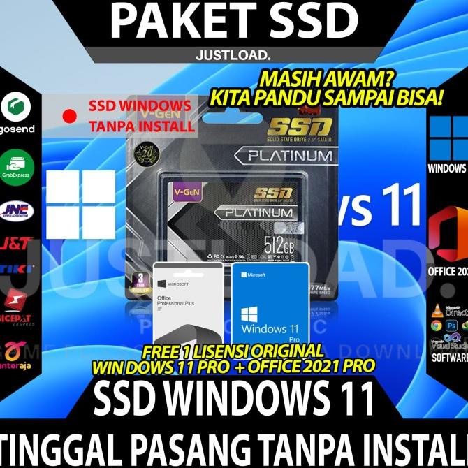 Jual SSD VGEN 512 GB SSD PC SSD SATA SSD LAPTOP TINGGAL PASANG!