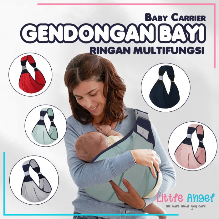 GENDONGAN KAIN BAYI SAMPING GENDONGAN TIDUR ANAK NEWBORN KAIN INSTAN