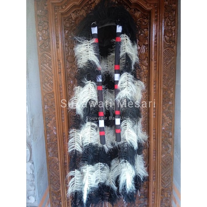 #####] Rambut Rangda Serat Tanaman Warna Hitam Dan Hitam Putih Leak Bali