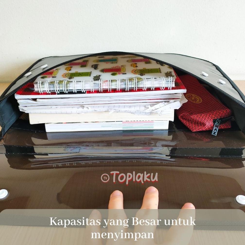

COD Topla Zipper School Bag Map Tas Dokumen Plastik Kancing 4 Jinjing Besar File Folder Penting Folio F4 Map Tenteng Les Sekolah Kuliah Brief Bag Document Organizer Keeper Original