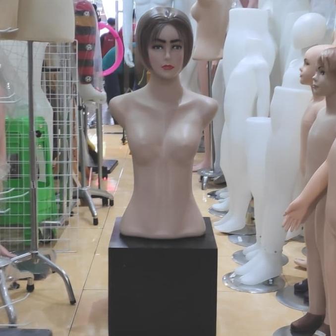 PATUNG MANEKIN TORSO WANITA RAMBUT Diskon Besar