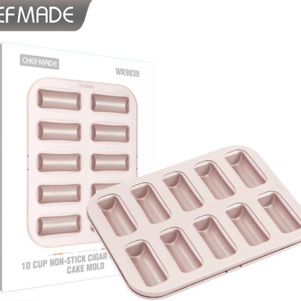 

Chefmade Cigar Financier Cake Mould 10Cups WK9839 / loyang kue MJ4