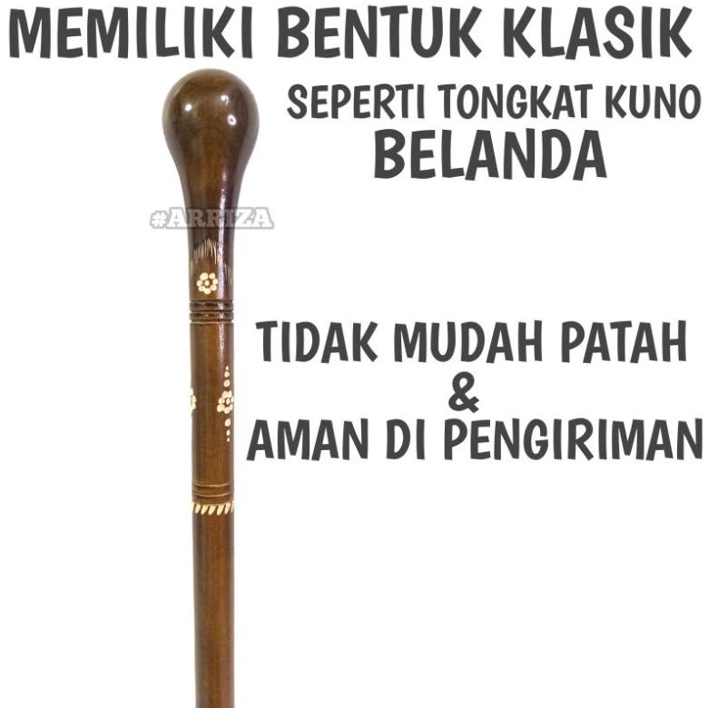 Best! Tongkat Jalan / Tongkat Kaki 1 / Tongkat Orang Tua / Teken Ukir Cukit / Tongkat Ukir Cukit / A