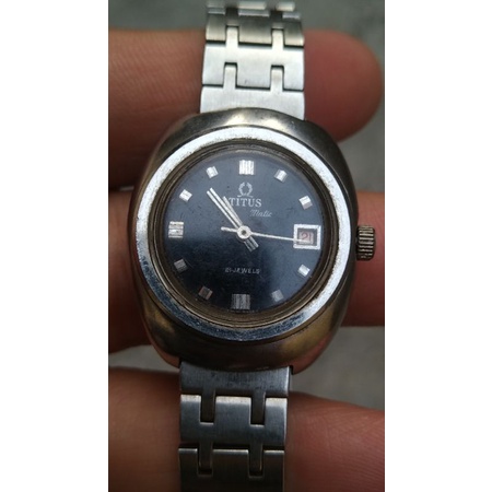jam solvil n titus automatic ladies cewek second bekas original