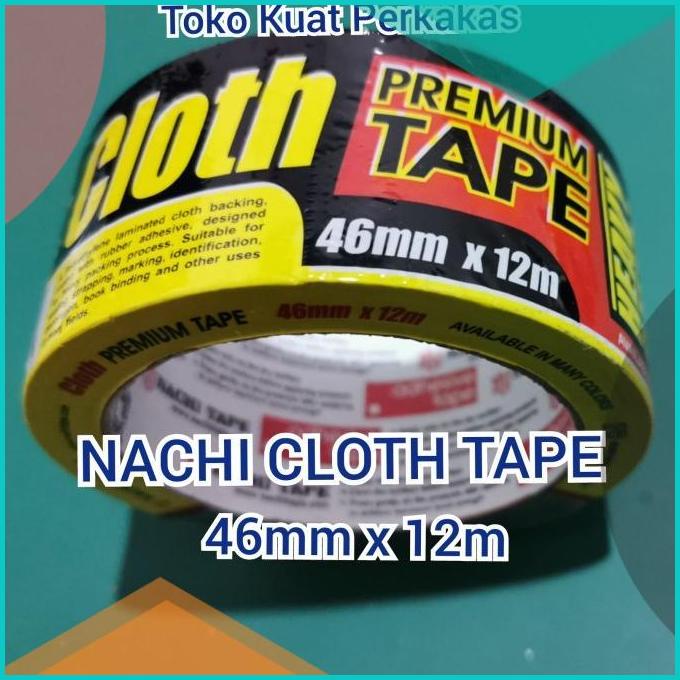 

Nachi cloth tape lakban kain hitam 46mm x 12mt 20JVLZ3 parts