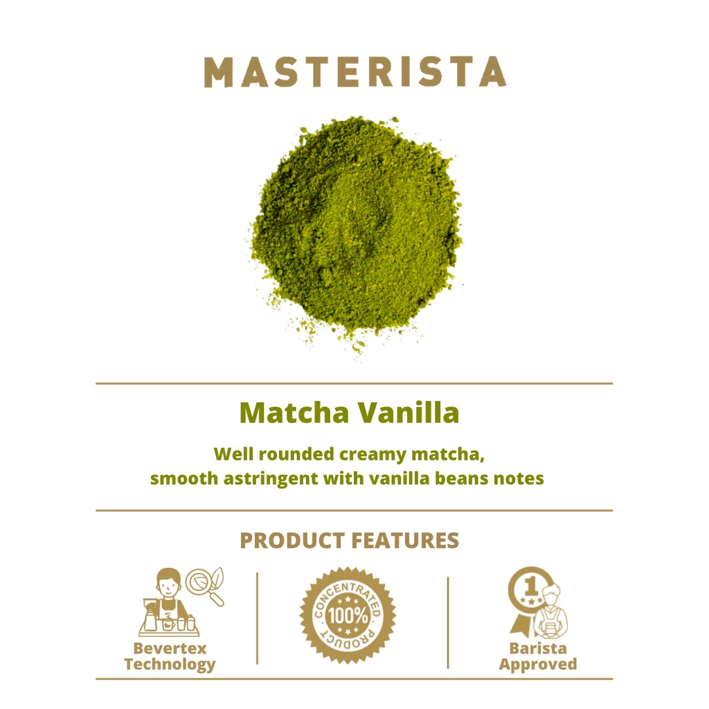 

Bubuk Numan Masterista Matcha Vanilla 800Gr / Bubuk Numan Rasa Matcha Vanilla / Matcha Powder Frappe