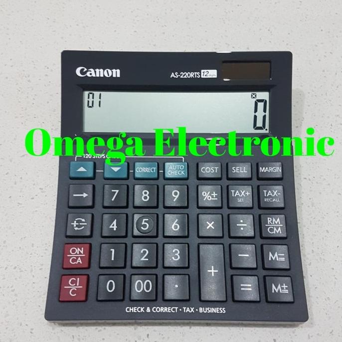 

Canon AS-220RTS Calculator - Check & Correct Kalkulator Desktop Meja