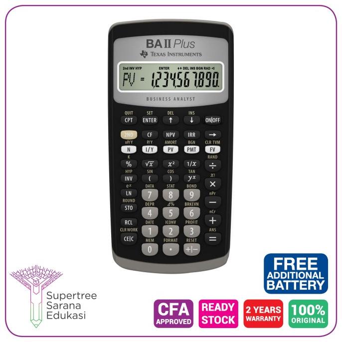 

Texas Instruments BA II Plus Calculator (Standard)