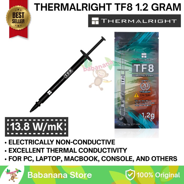 

Thermalright Tf8 1.2G Original Thermal Paste Pasta Prosesor Processor Original 100% Dan Terpercaya