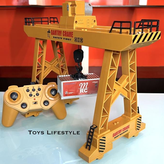 Mainan Anak RC Remote Control Tower Crane Menara Derek