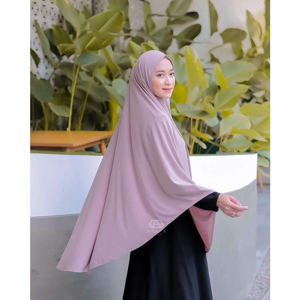 STYLISH HIJAB DAILY ARAFA HIJAB - KHIMAR LIVIA SIZE XL - HIJAB INSTAN BY ARAFA HIJAB