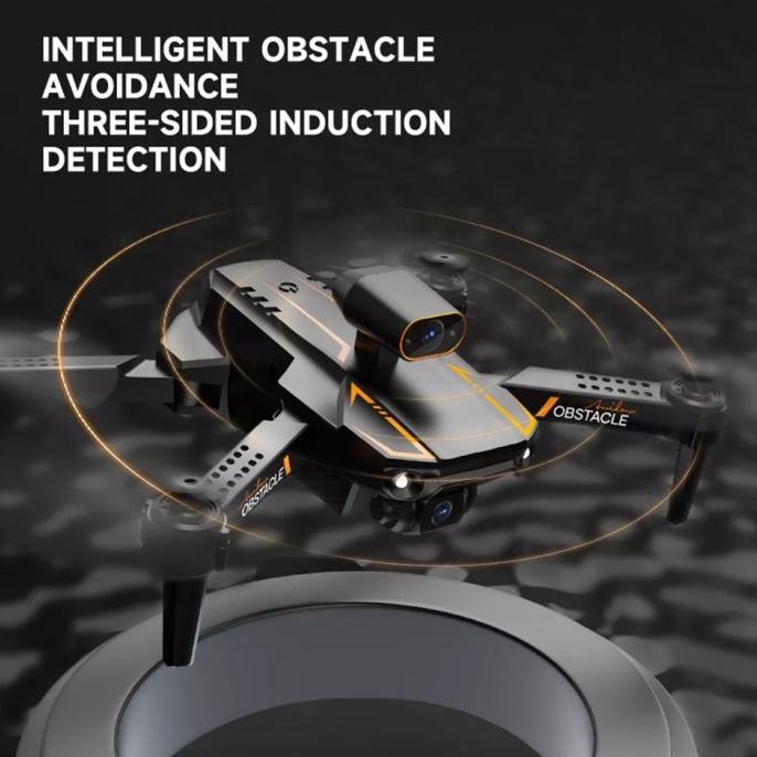 Drone S91 4K Dual Camera Sensor Anti Tabrak 3 Arah Altitude Hold