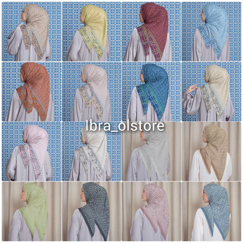 STYLISH HIJAB DAILY Irina Scarf AMAYA Scarf KAIA SCARF Maruna Scarf Monogram Scarf HL Premium