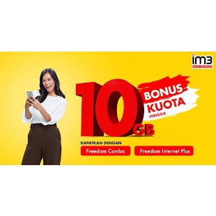 Voucher Indosat Freedom Combo 10GB 30Hari