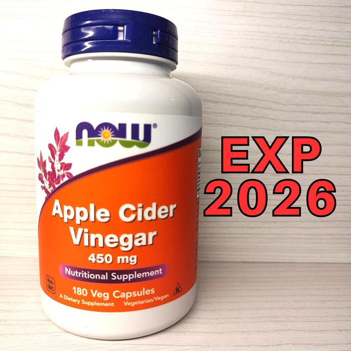 

Now Foods Apple Cider Vinegar 450 Mg Now 180 Veg Kapsul Best