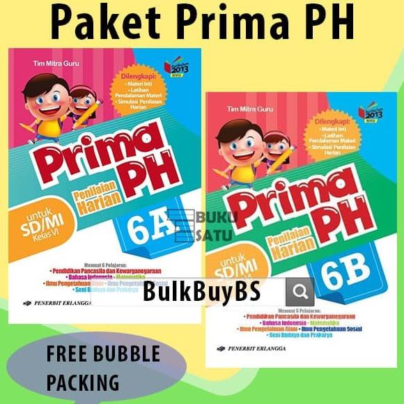 

SALE Paket Prima PH Kelas 6 SD Erlanga 6A 6B Kurikulum 2013 BulkBuyBS Termurah