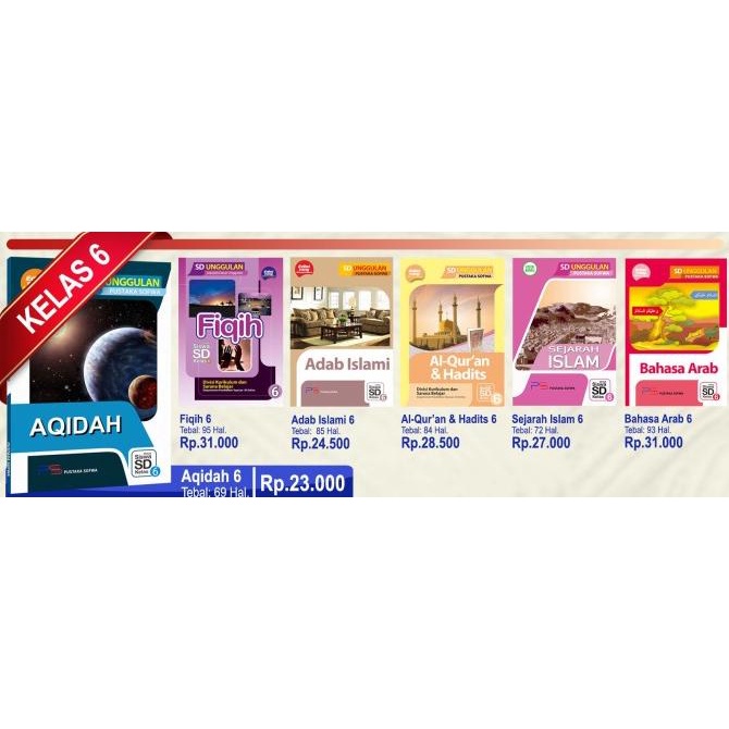 

SALE Paket Buku Pelajaran SDIT/MI Kelas 6_BA Diskon 15% Termurah
