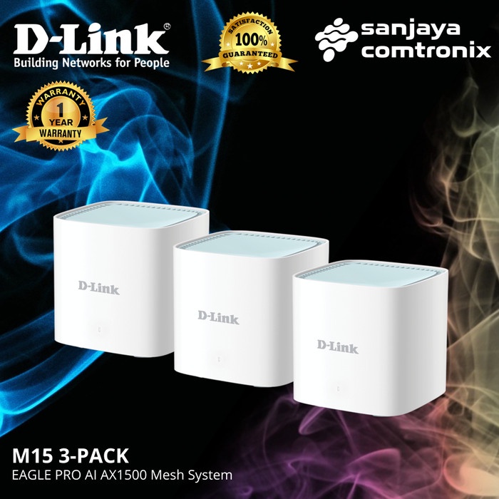 D-LINK M15 3-PACK AX1500 Mesh System WIFI-6