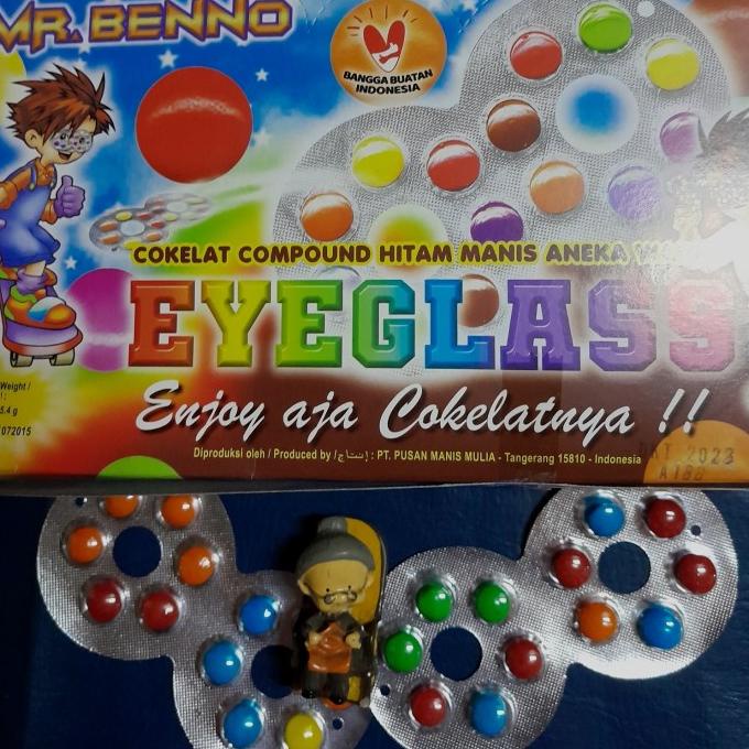 

rah Coklat Eyeglass, Coklat kacamata isi 40