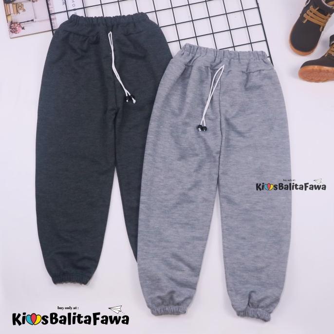 Jogger Polos Molly Uk 7-8 Tahun / Celana Panjang Anak Perempuan Laki