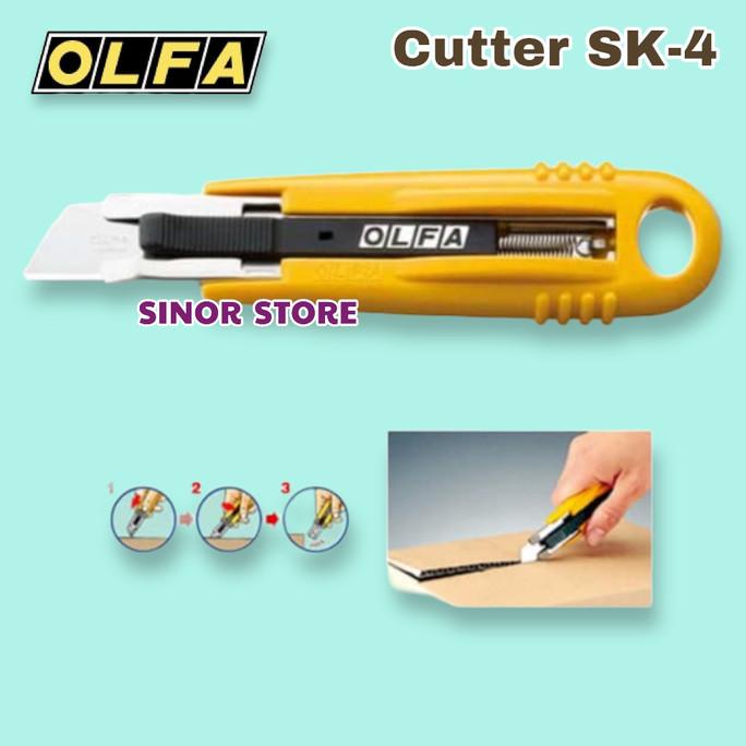 

roc OLFA SAFETY Cutter SK-4 Self Retracting Pisau Ditarik Pegas Otomatis