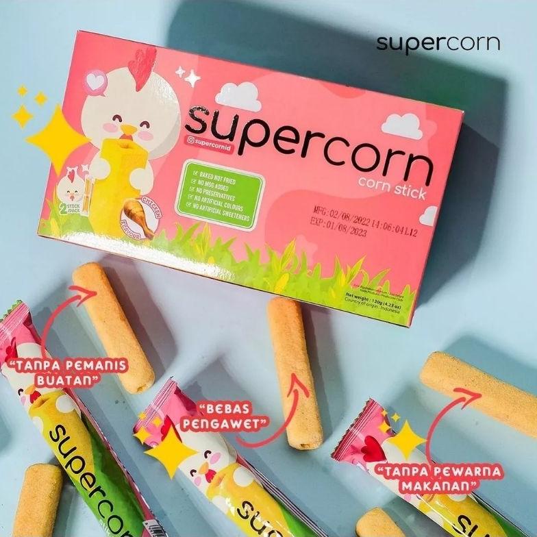 

NEW ARRIVAL SUPERCORN STICK JAGUNG ISI 12 PCS / 120 GR HALAL TETAP TRENDING DI SHOPEE