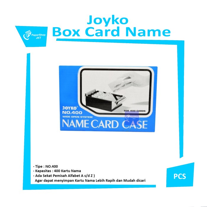 

Promo Joyko - Box Name Card Case 400 - Kotak Kartu Nama