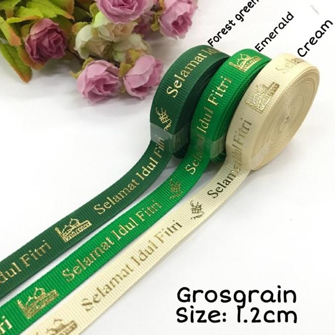 

best produk] PITA LEBARAN GROSSGRAIN 12 mm | EID MUBARAK RIBBON