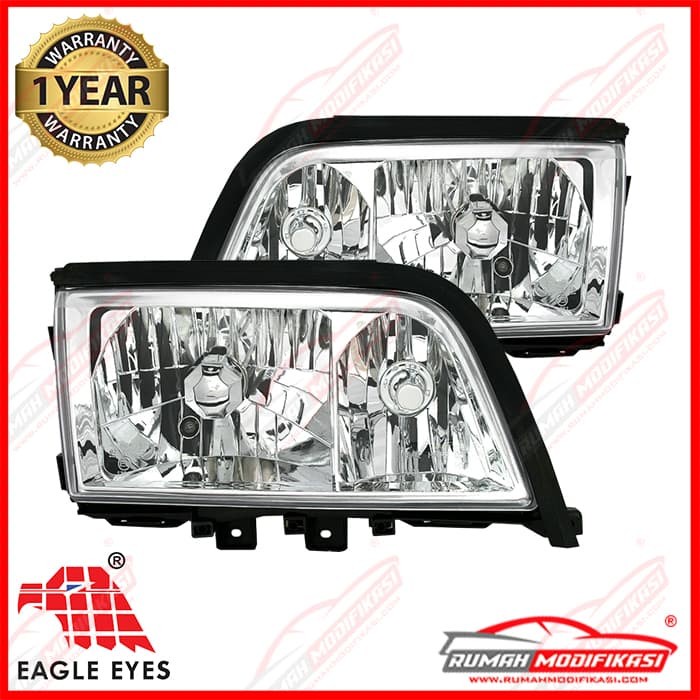 Headlamp - Benz W202 1994-2000 - Crystal - Eagleeyes Ready