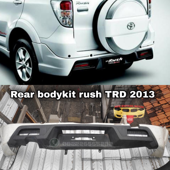 {BEKAS} Bodykit belakang toyota rush TRD 2013 original Berkualitas