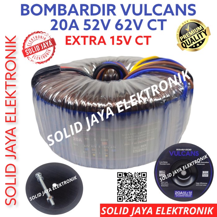 

Trafo Donat 20A 62V Ct Vulcans Bombardir Travo Toroid 20 A 62 Bell Bgr