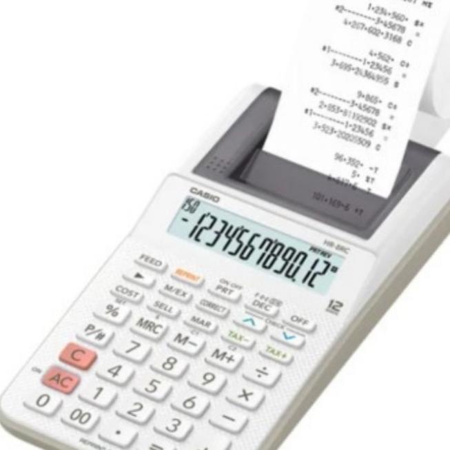 

Casio Printing Calculator HR - 8 RC Putih 12 digit