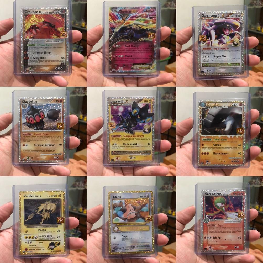 Cod Kartu Pokemon Tcg Promo 25Th Anniversary Indonesia Original Groudon Xerneas Garchomp Claydol Lux