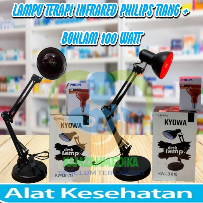 Lampu Terapi Infrared Philips Tiang + Bohlam 100Watt / Philips Terapi Erin MI