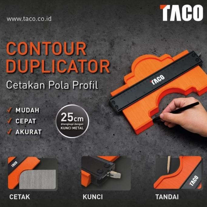 

TACO Profile Copy Gauge 250MM Duplicator Tool Alat Copy Jiplak Contour