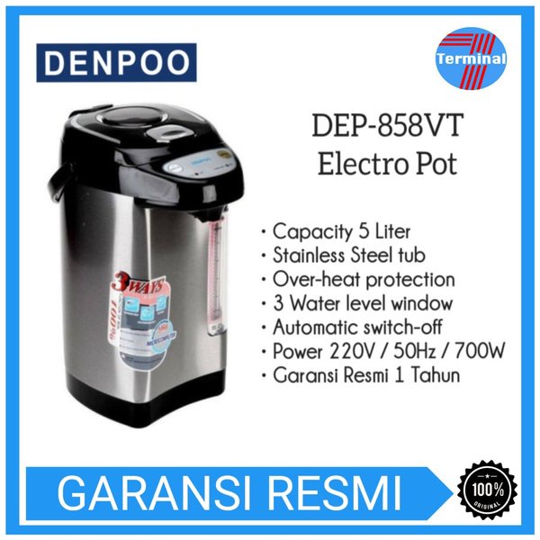 Denpoo Dep 858 termos listrik denpoo 5 liter