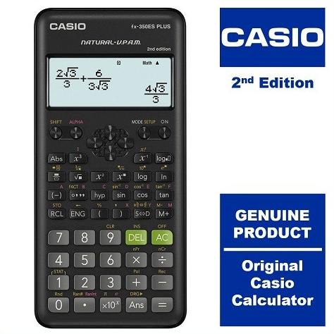 

CASIO SCIENTIFIC CALCULATOR FX 350 ES PLUS 2ND EDITION KALKULATOR