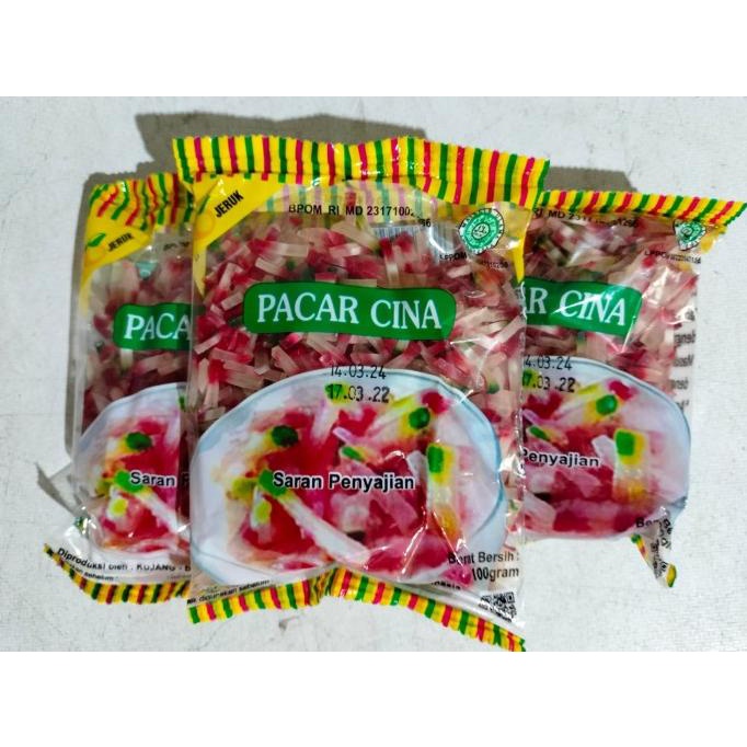 

wmf Pacar Cina Sekoteng Cap Jeruk 100GR Biji Delima Sagu Halal