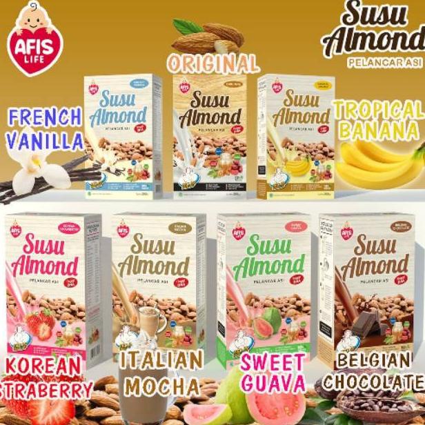 Bisa Cod Afis Susu Almond Pelancar Asi (Asi Booster) Tinggi Dha 200Gr Grosir
