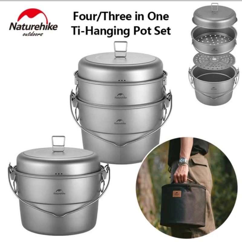 COOKING SET TITANIUM NATUREHIKE CNK2300CJCJ001