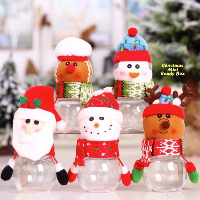 

Natal // Jar Mini Candy Christmas / Toples Mini Permen Natal Motif Bear Santa Original