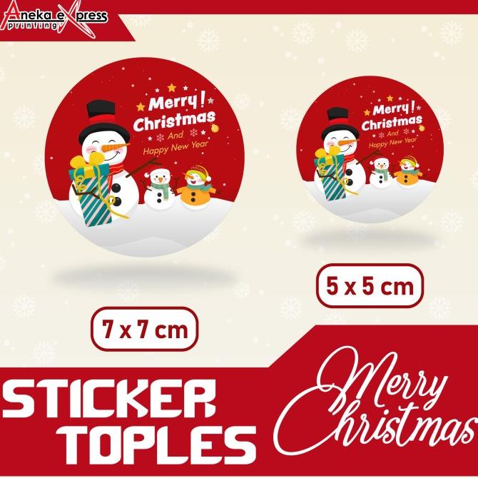 

Dubahstore Stiker Toples | Stiker Natal Merry Christmas | Sticker Bulat | Hampers Stok Terbatas