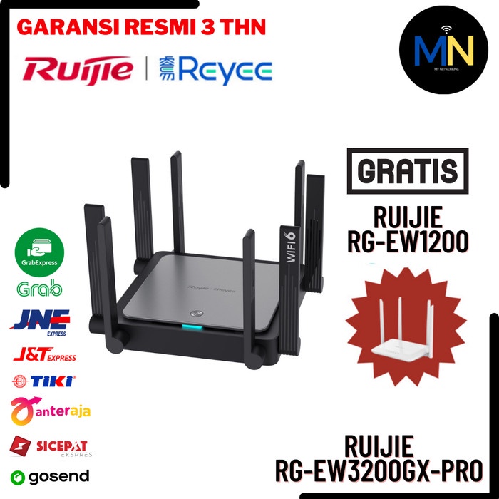 Ruijie RG-EW3200GX-PRO 3200M Wi-Fi 6 Gigabit Router Dual-band