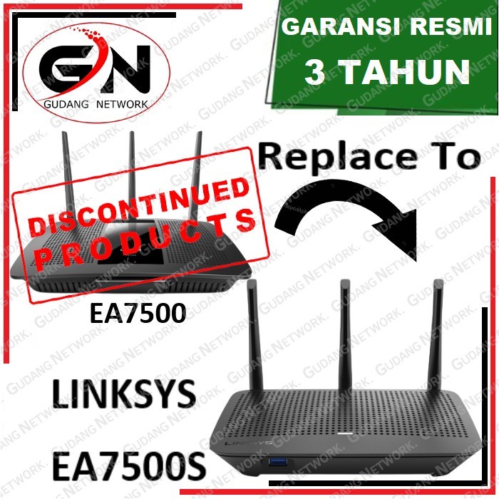LINKSYS EA7500 / LINKSYS EA7500-AH AC1900U Mu-MIMO Gigabit Router