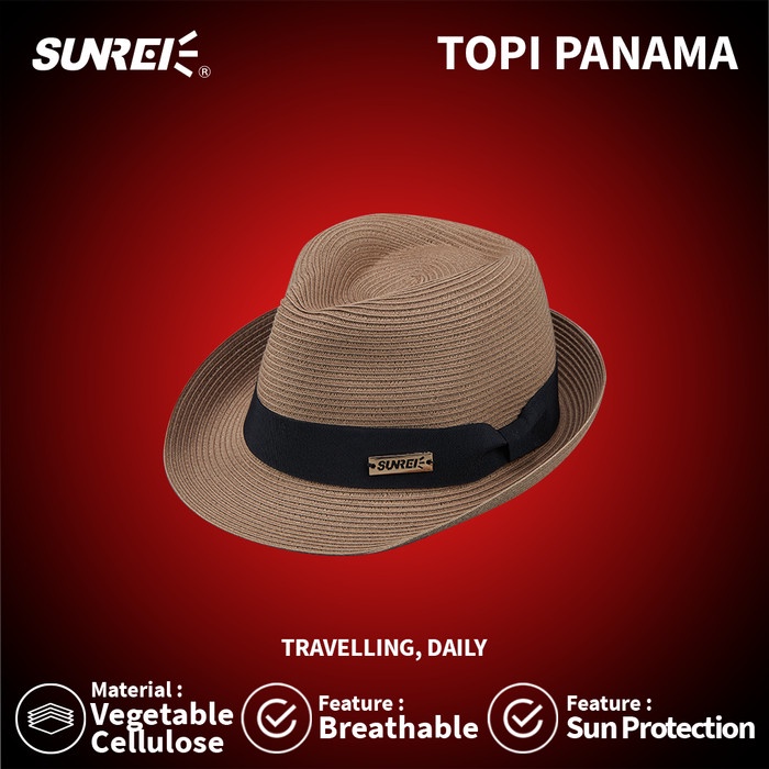 TOPI PANAMA SUNREI OUTDOOR PANAMA SUN HAT FASHIONABLE KEKINIAN UNIK