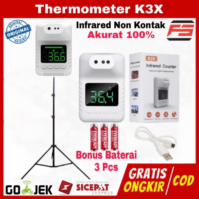 Emmir Thermometer Infrared Digital Standing K3X K9 K9Pro Termometer Dinding